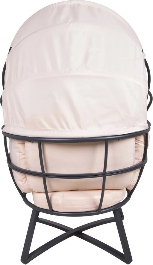 Bézs fém kerti fotel Delos – Garden Pleasure