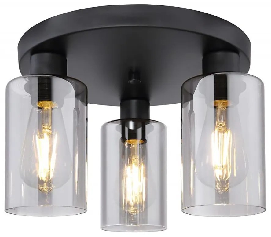 Globo 15465-3D - Mennyezeti lámpa HADERA 3xE27/60W/230V