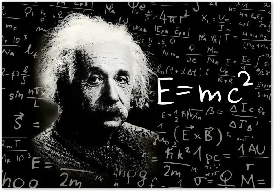 Fotótapéta flizelina 368x254 Albert Einstein E=MC2