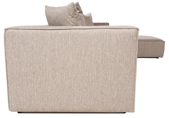 Sarokkanapé Sora (L1-O1-O1-1R-POUFFE ) - Homok Bézs