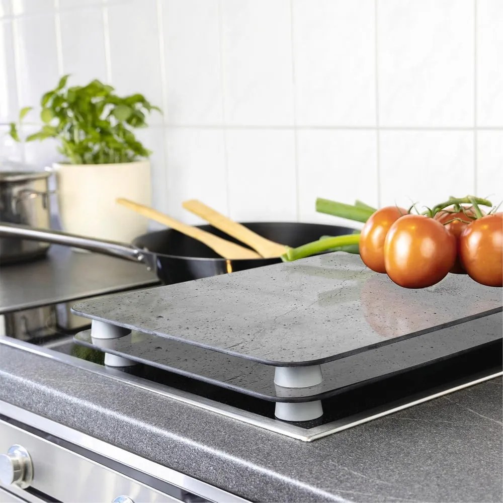 Edzett üveg tűzhely fedőlap szett 2 db-os Universal – Wenko