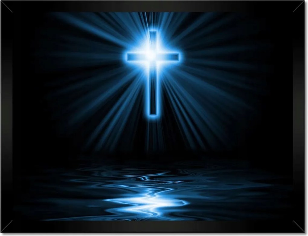 Poszterek keretben 40x30 Kereszt Jézus Mennyország