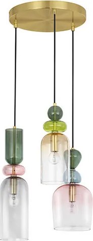 NOVALUCE 9009237 MURANO Többágú Függesztett Lámpa E14 IP20