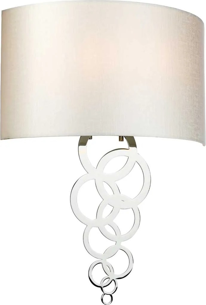Elstead glamour modern fali lámpa curtis bézs króm elscurtis-large-pc