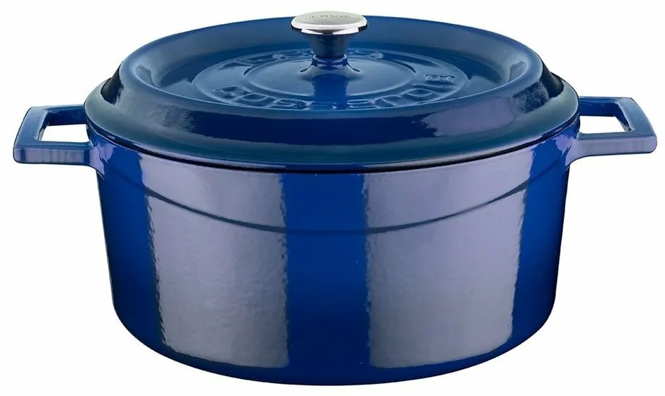 LAVA Metal Öntöttvas edény, átmérő 24 cm, kék, 4,5l