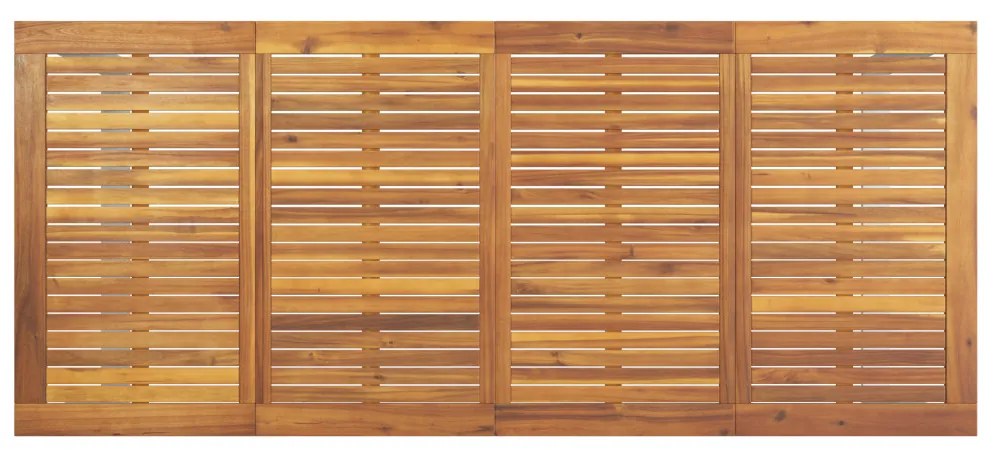 Kültéri Étkező Asztal Szürke 200x90x75 cm Acél és Tölgydeszkás