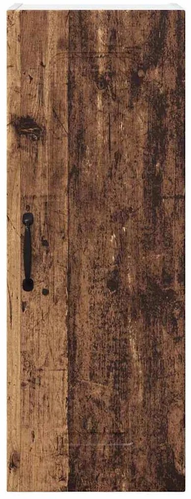 Fali konyhaszekrény 2 pcs Öreg fa 30 x 31 x 80 cm Faanyag