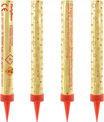 4 db-os tortadíszítő szett 12cm 4 db