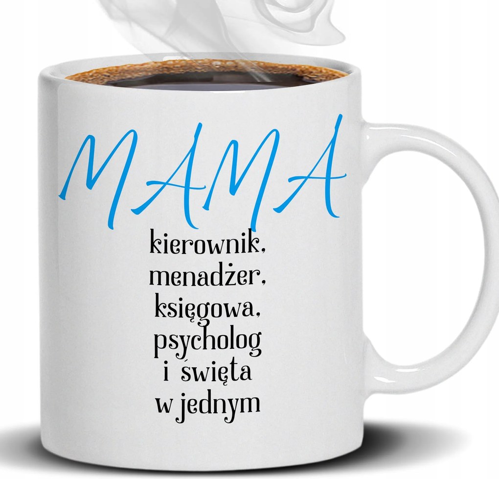 Bögre Fehér 330ml Karácsonyi Anya Ajándék Anyák napjára Ajándék