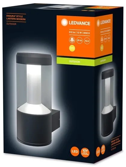 Ledvance - LED Kültéri fali lámpa LANTERN 1xLED/12W/230V IP44