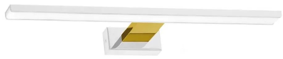 Milagro SHINE LED fürdőszobai tükörvilágítás, 13,8 W, 230 V, 60 cm, IP44, fehér/arany ML7884