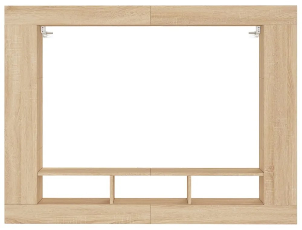 sonoma tölgyszínű szerelt fa TV-szekrény 152x22x113 cm