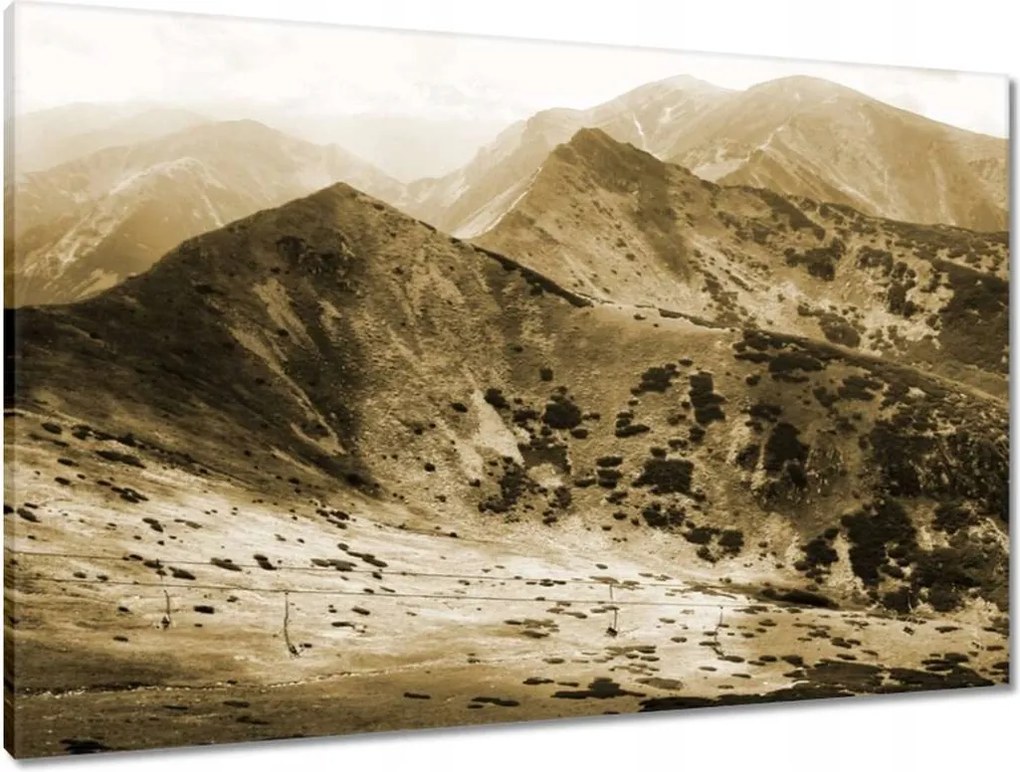 Vászonkép 90x60 Tátra Lengyel hegyek Kilátás