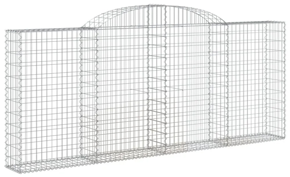 11 db íves horganyzott vas gabion kosár 300x30x120/140 cm