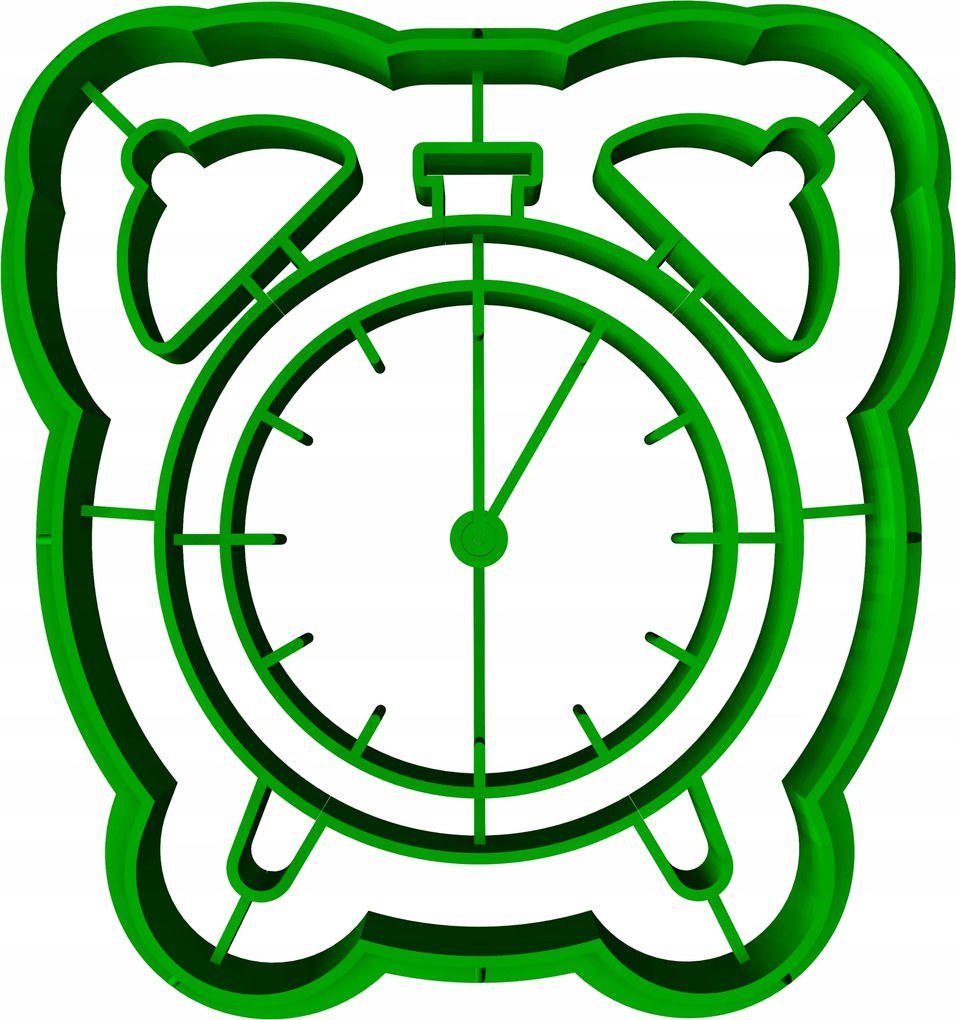 Foremka Lyukasztó Sütemény- és Mézeskalácsvágó Szilveszter Óra 8cm