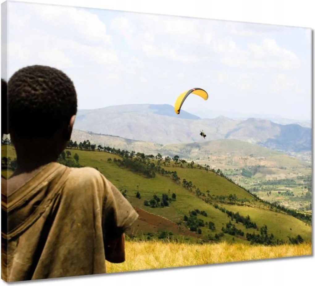 Vászonkép 50x40 Ejtőernyős repülés