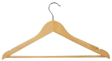 Clothes hanger 10pcs - wooden Ruhhy 24492