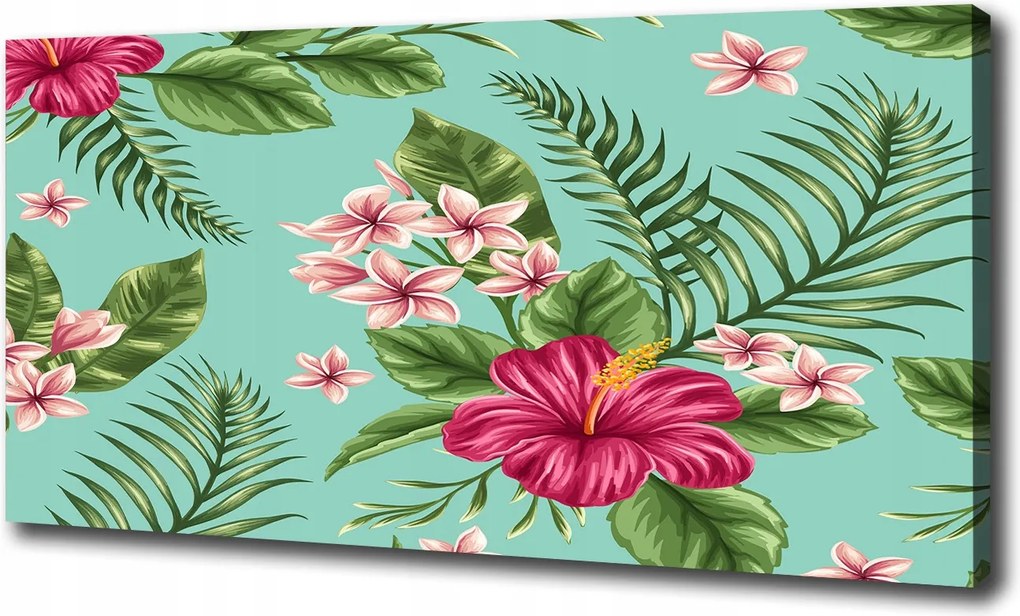 Vászonkép Hawaii virágok 100x70 cm