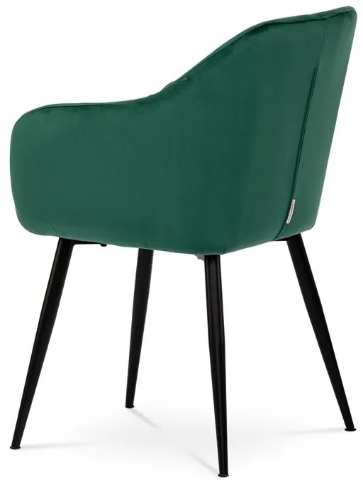 Zöld Bársony Étkezőszék. PIKA GRN4