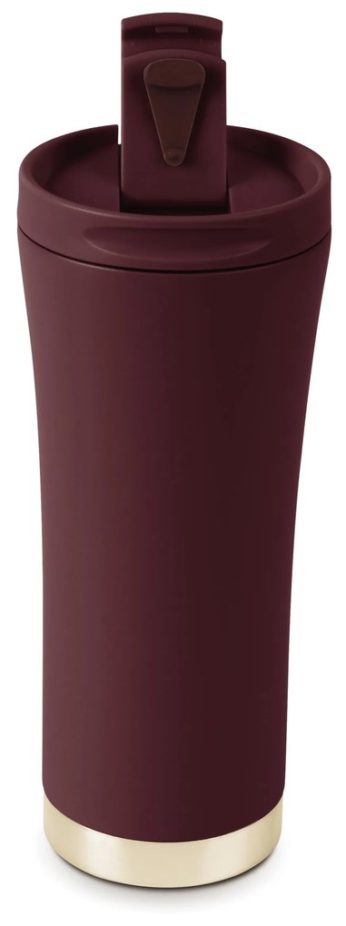 Rozsdamentes acél kávés termosz 500 ml matt bordó Leonardo Collection