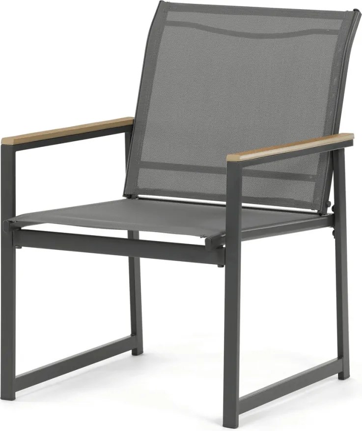 Kerti bútor garnitúra, hálós kivitel, szürke, AZS-S1212 GREY