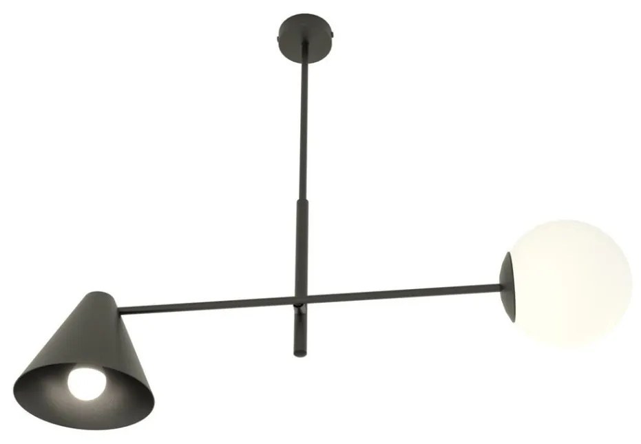 EMIBIG 1347-2 HERMES Modern Függesztett Lámpa Fehér, Fekete E14 IP20