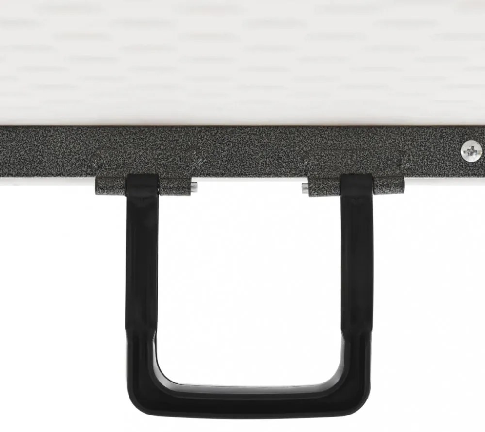 fehér HDPE összecsukható kerti asztal 180 x 72 x 72 cm