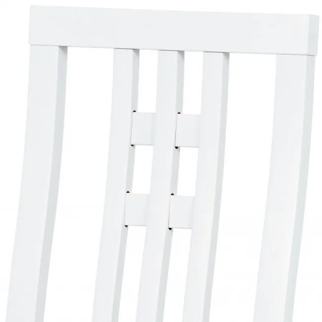 Scaun din lemn masiv de culoare alb Bc-2482