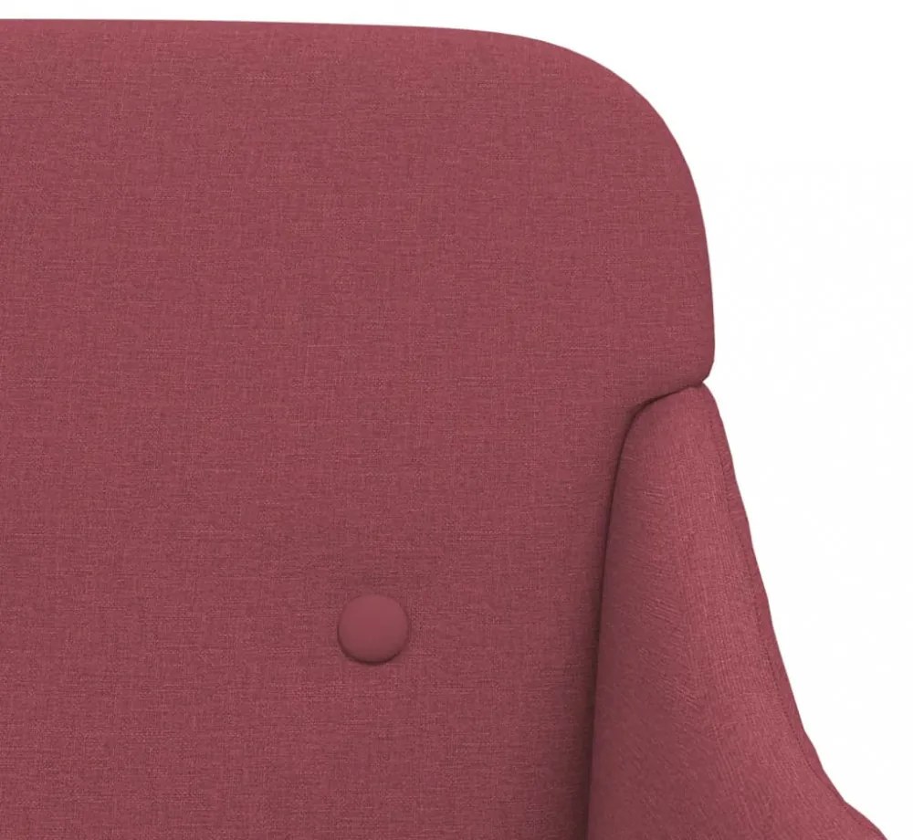 bordó szövet pad 110x76x80 cm