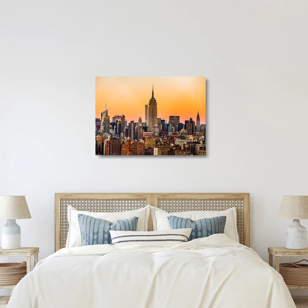 New York képe (üvegen) (70x50 cm)