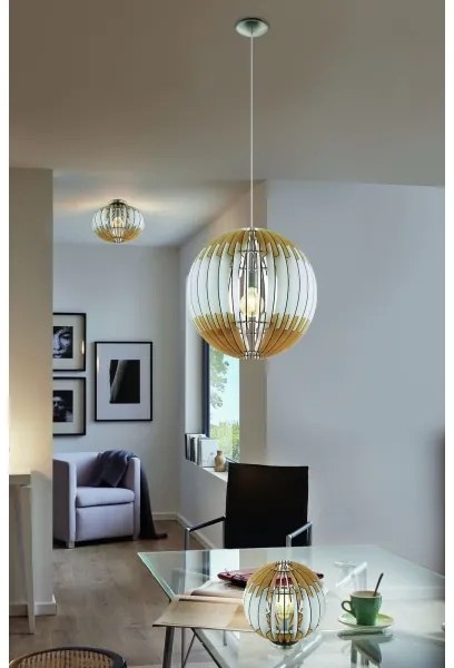 Eglo 32846 - Csillár zsinóron OLMERO 1xE27/60W/230V