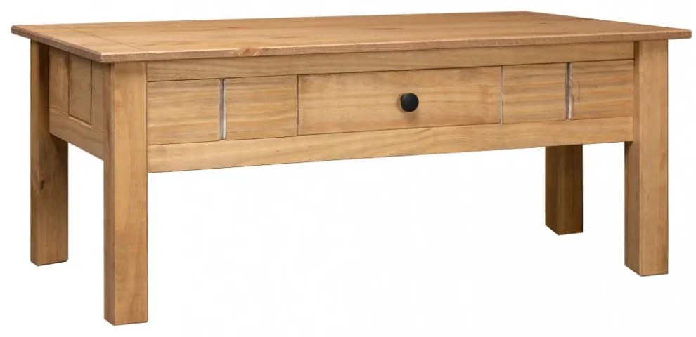 vidaXL panama stílusú tömör fenyőfa dohányzóasztal 100 x 60 x 43,5 cm