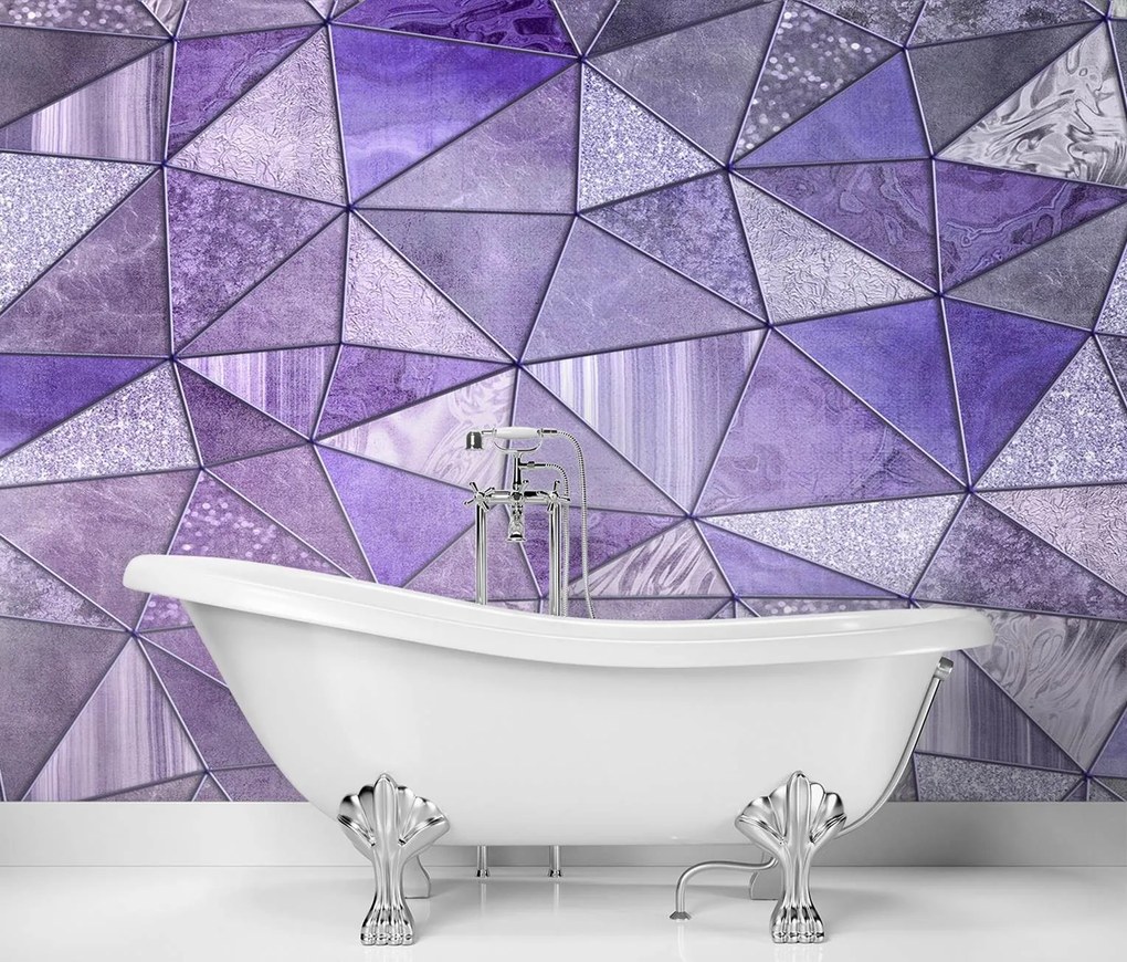 Gario Fotótapéta Lila geometriai textúrák - Andrea Haase Anyag: Vlies, Méret: 150 x 105 cm