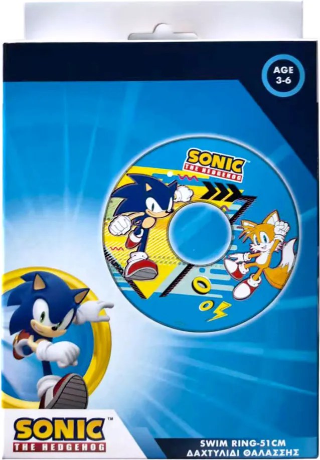Sonic a sündisznó Ring úszógumi 51 cm
