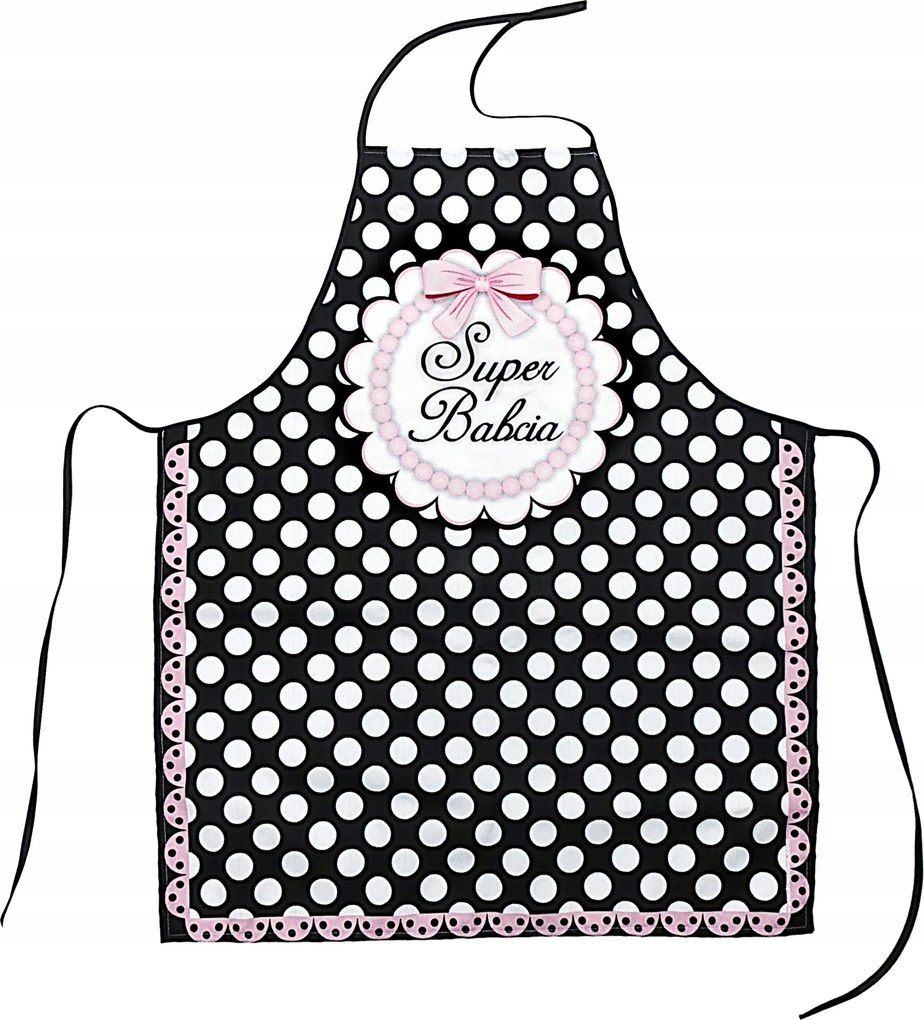 Konyhai kötény Szuper Nagymama pöttyös ajándék