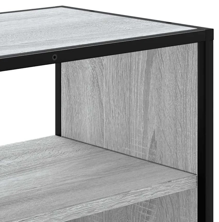 szürke sonoma színű szerelt fa TV-szekrény 60 x 31 x 39,5 cm