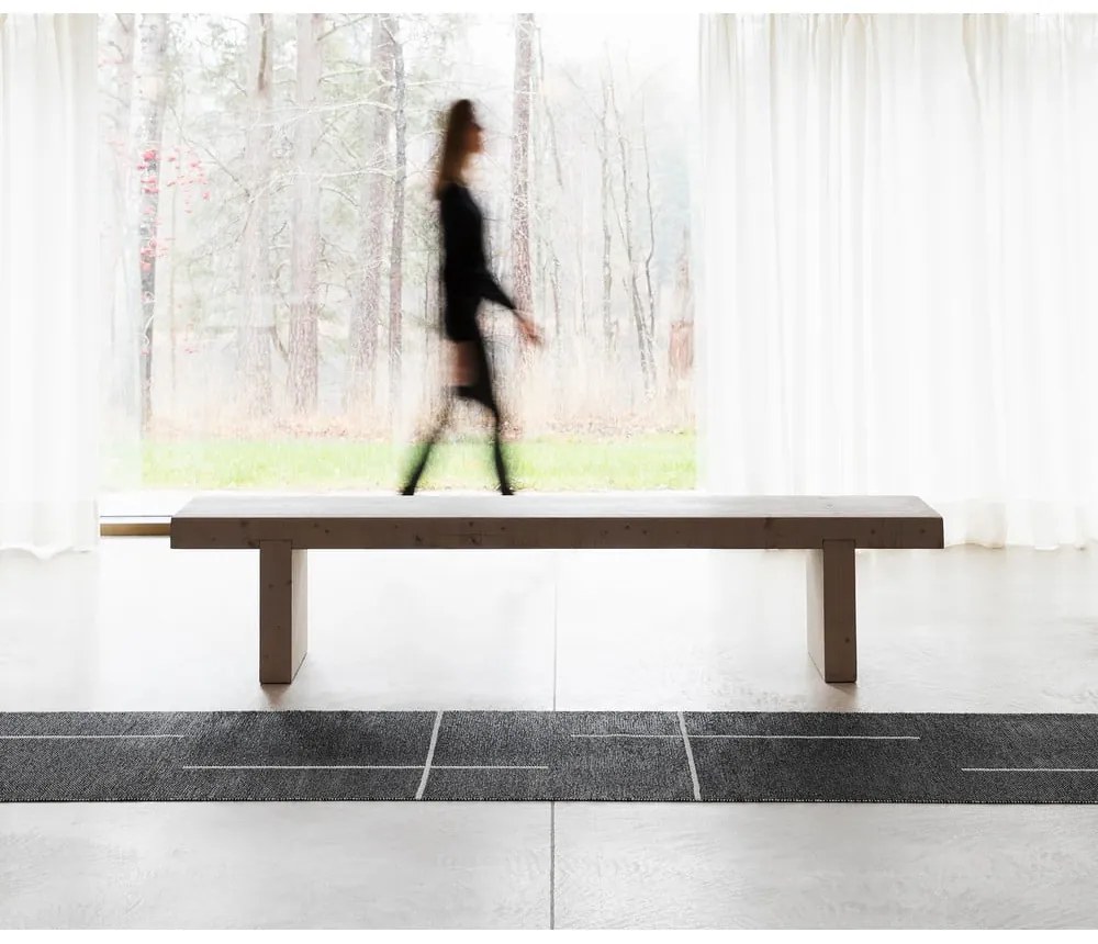 Fekete kültéri-beltéri futószőnyeg 70x270 cm Fred Black – Pappelina