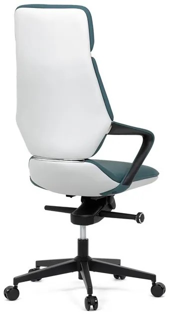 Kék Ekobőr Irodai Főnöki Szék, Hinta Mechanikával. KA-T8426 GRN