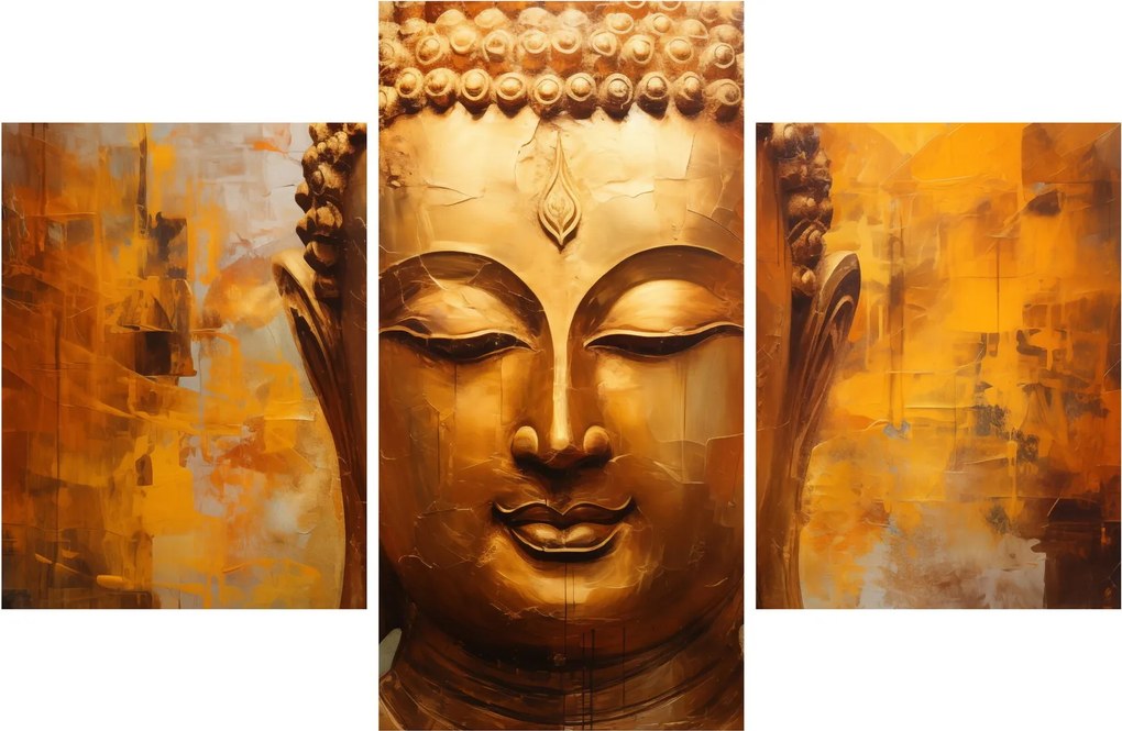 Kép - Buddha, olajfestmény (90x60 cm)