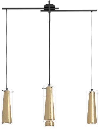 Eglo 97653 - Csillár zsinóron PINTO GOLD 4xE27/60W/230V