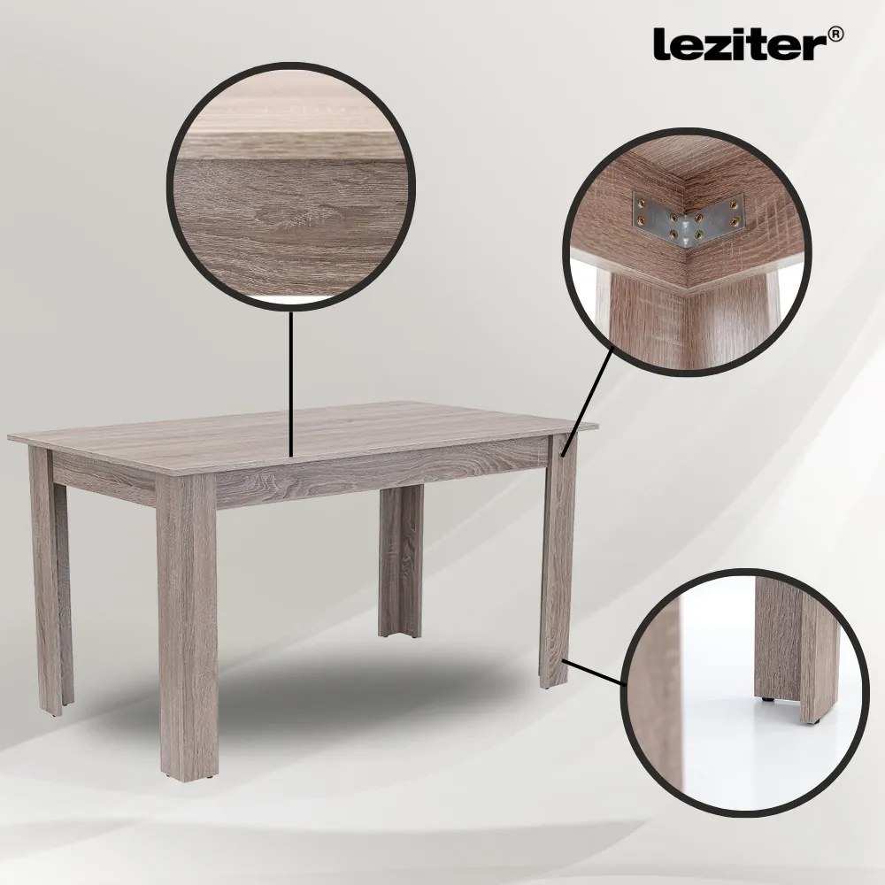 Zara 4+1 étkező garnitúra fekete-yorki tölgy