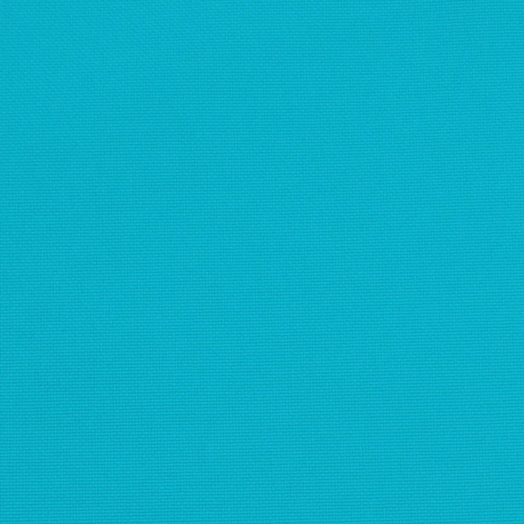 2 db türkizkék szövet kerti padpárna 120 x 50 x 7 cm