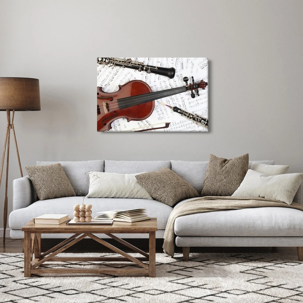 Kép - Hangszerek (90x60 cm)