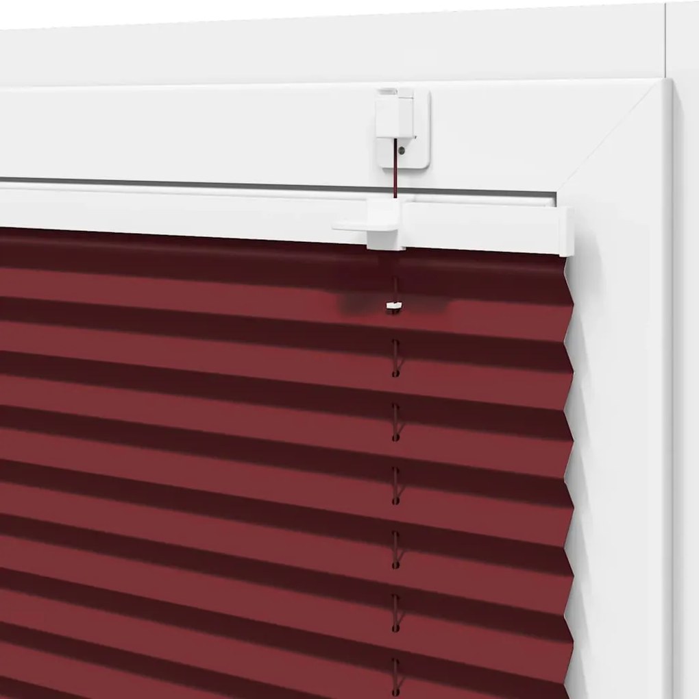 pliszírozott redőny Bordeaux piros 65x100 cm szövetszélesség
