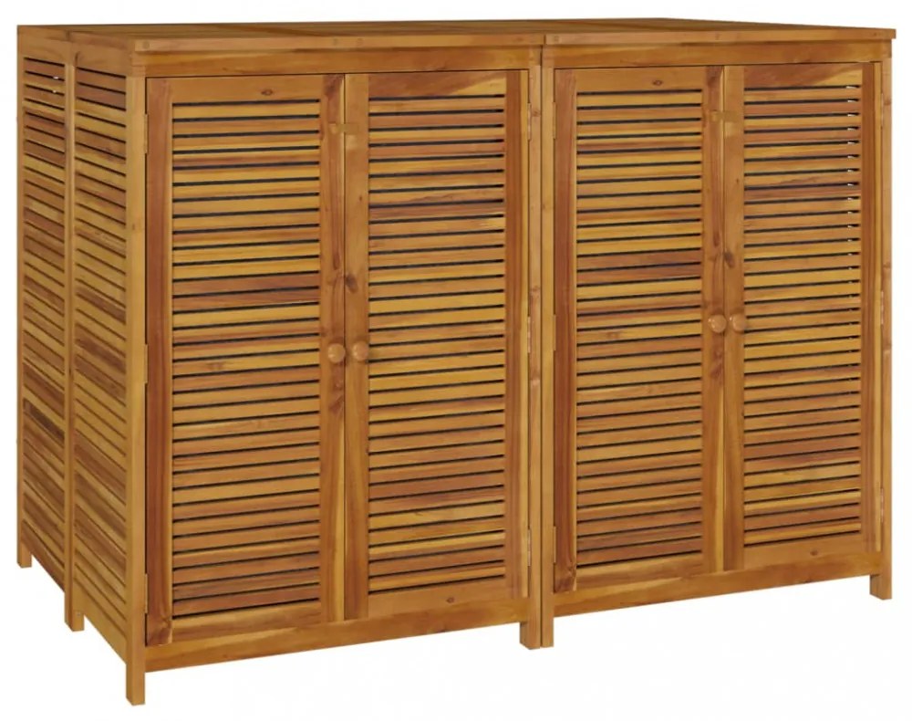 tömör akácfa kerti tárolóláda 140 x 87 x 104 cm
