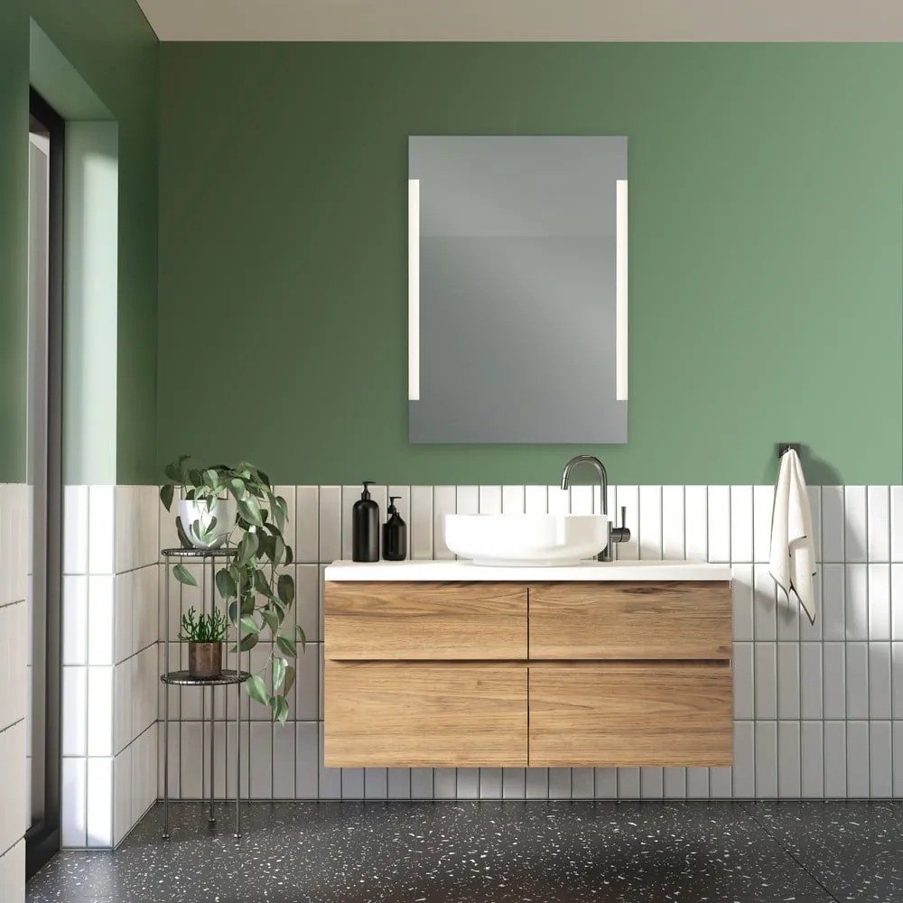 Fali tükör világítással 50x70 cm Lucia – Mirrors and More