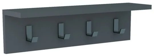 Fali akasztó AYLA 14x60 cm antracit