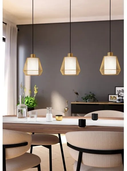 Eglo 900897 - Csillár zsinóron CIUDADELA 3xE27/40W/230V