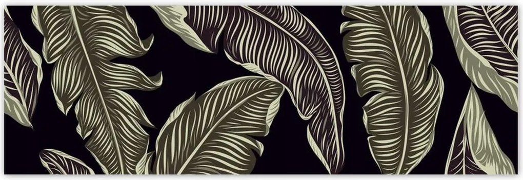 Poszterek 200x66 Trópusi levelek Levelek