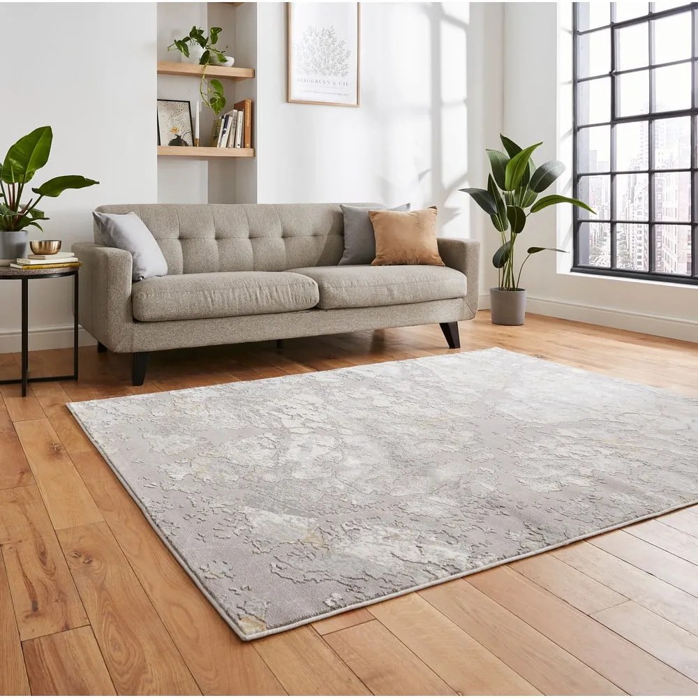 Szürke-aranyszínű szőnyeg 170x120 cm Apollo - Think Rugs